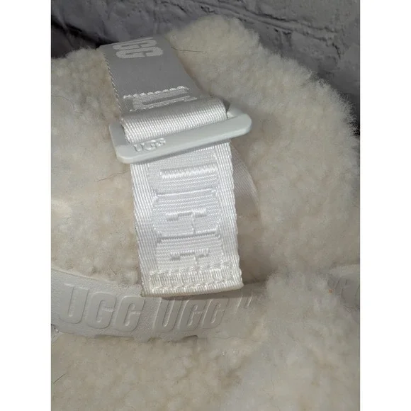 UGG Fluffita Slippers - Women's -White- Size 10 - Picture 5 of 13